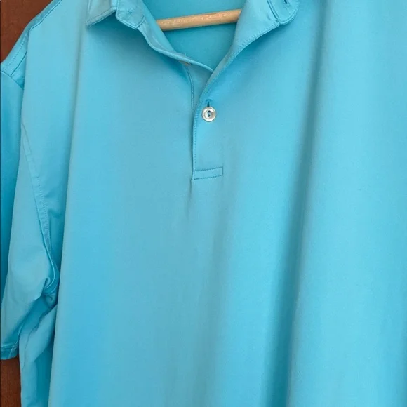 Peter Millar Men’s Aqua Polo Summer Comfort Shirt (M) - Picture 4 of 6
